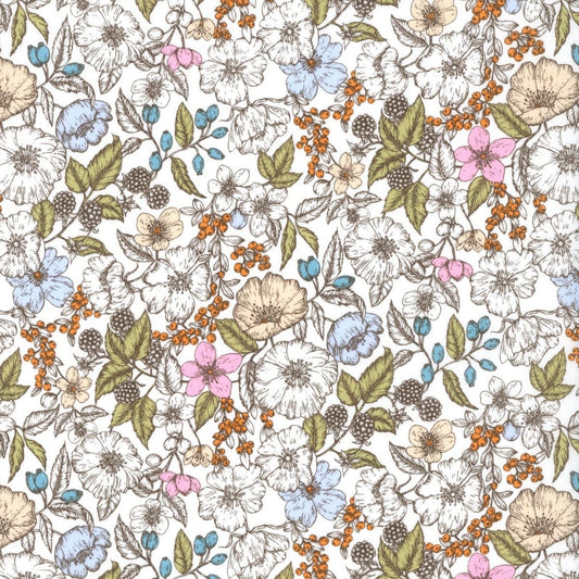 Liberty of London-Tana Lawn - Bramble-fabric-gather here online