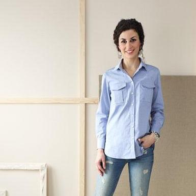 Liesl + Co-Classic Shirt Pattern-sewing pattern-gather here online