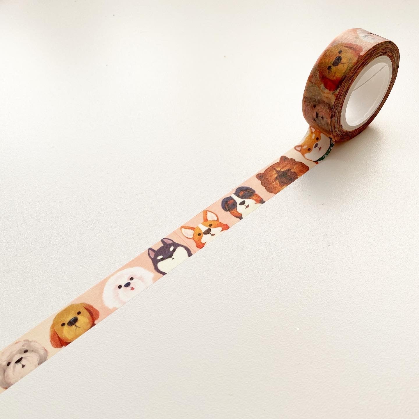 Little Red House-Dog Faces - 15mm Washi Tape-notion-gather here online