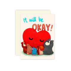 Little Red House-It Will Be Okay Card-greeting card-gather here online