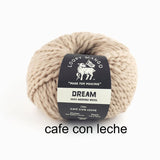 Loopy Mango-Dream-yarn-Cafe con Leche-gather here online