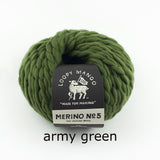 Loopy Mango-Merino No. 5-yarn-Army Green-gather here online