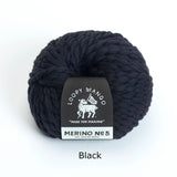 Loopy Mango-Merino No. 5-yarn-Black-gather here online