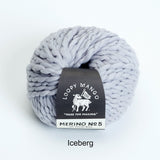 Loopy Mango-Merino No. 5-yarn-Iceberg-gather here online