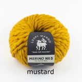 Loopy Mango-Merino No. 5-yarn-Mustard-gather here online