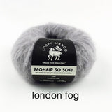 Loopy Mango-Mohair So Soft-yarn-London Fog-gather here online