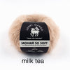 Loopy Mango-Mohair So Soft-yarn-Milk Tea-gather here online