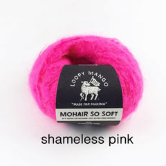 Loopy Mango-Mohair So Soft-yarn-Shameless Pink-gather here online