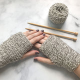 Juliette Pecaut Designs-Learn to Knit Kit: Fingerless Mitts-knitting / crochet kit-gather here online
