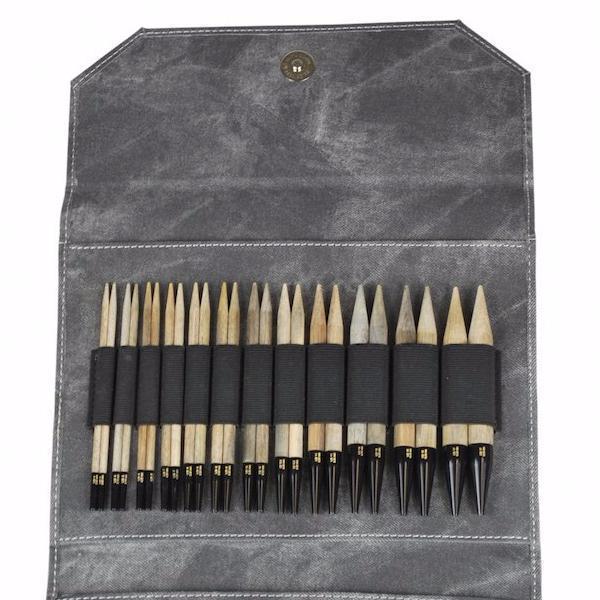 Lykke - Driftwood 5” Knitting Needle Set - Default - gatherhereonline.com