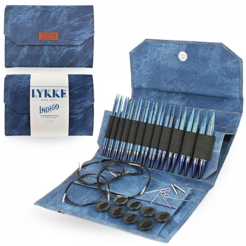 Lykke-Indigo 5” Knitting Needle Set-knitting needles-gather here online