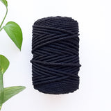 MACRAME BY JM-cotton macramé rope-Yarn-Black-gather here online
