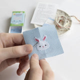 Marvling Bros-Kawaii Bunny Mini Cross Stitch Kit in a Matchbox-xstitch kit-gather here online