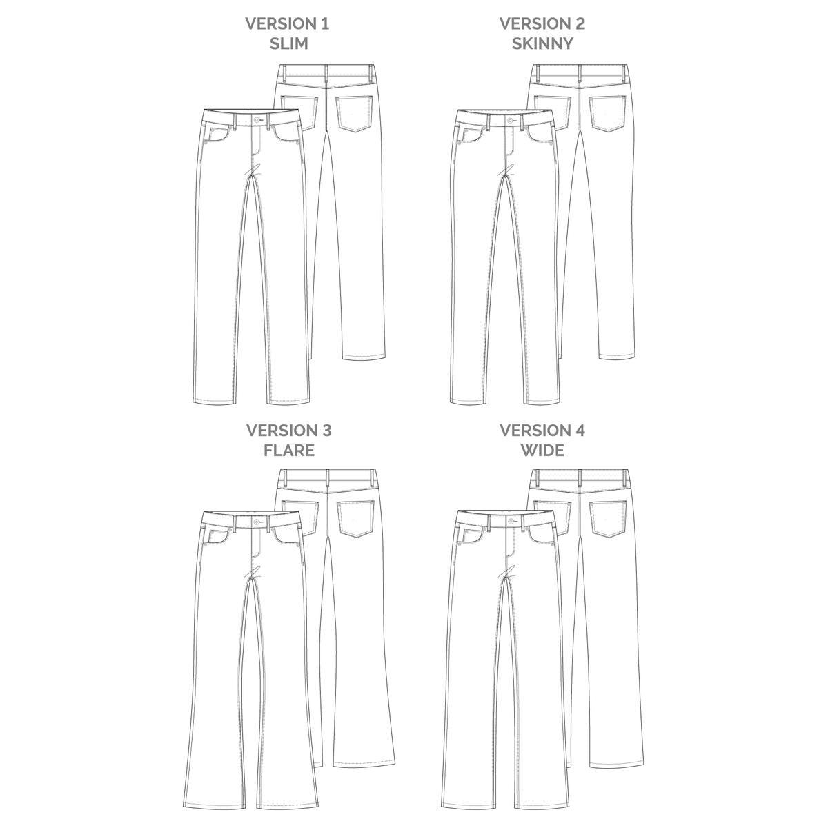 Megan Nielsen-Ash Jean Pattern-sewing pattern-gather here online