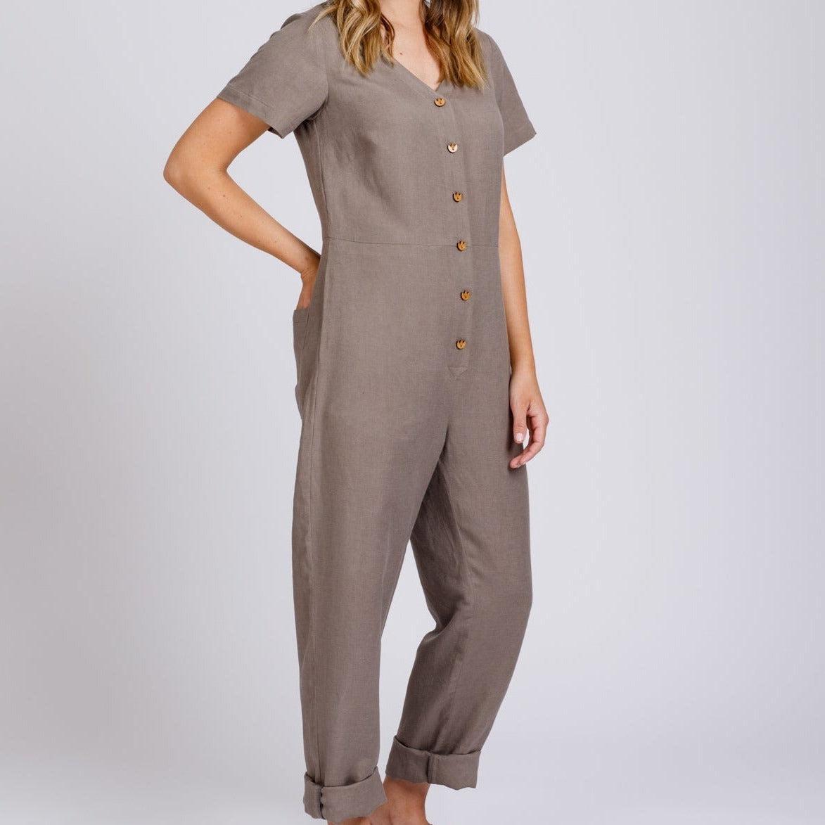 Megan Nielsen-Durban Jumpsuit & Romper Pattern-sewing pattern-gather here online