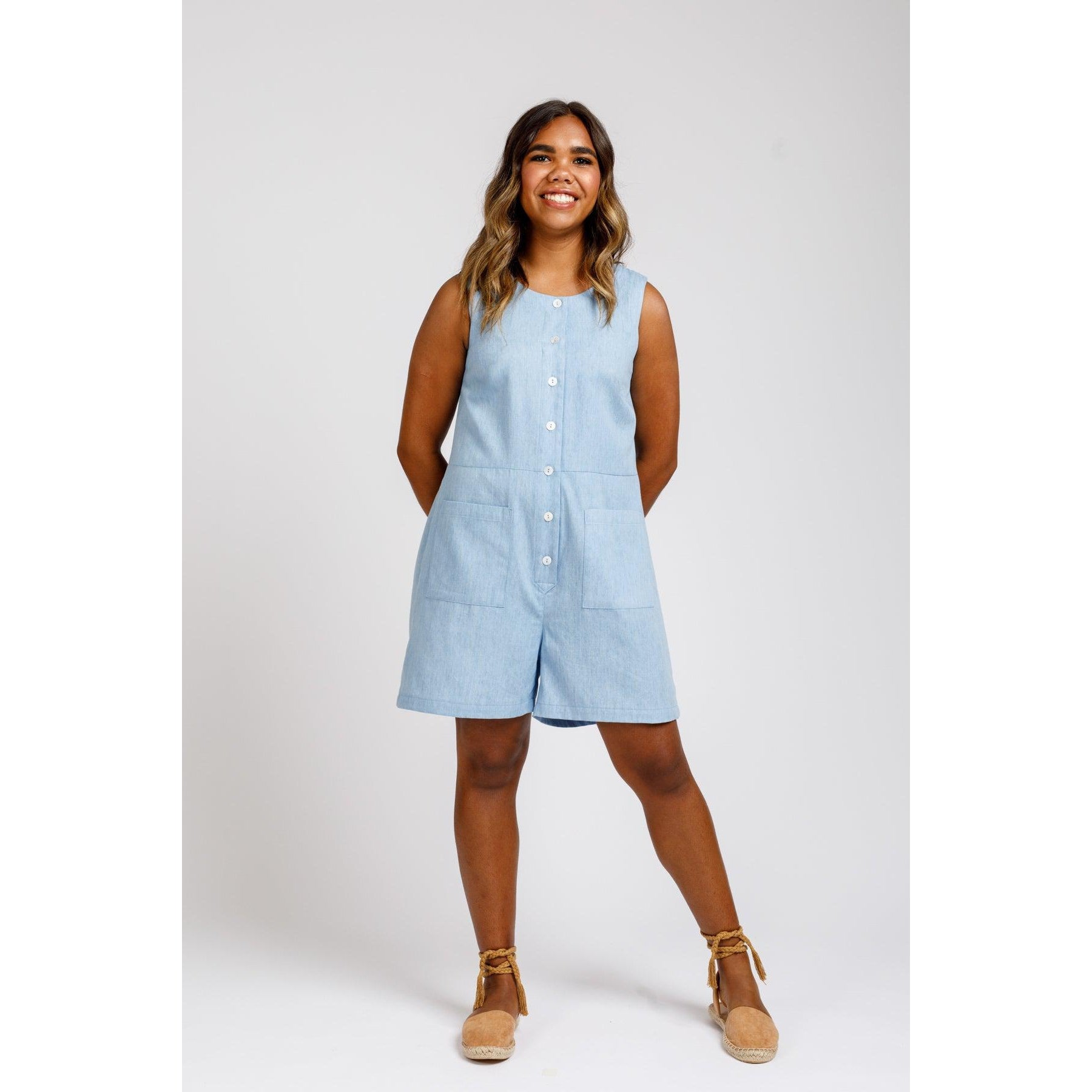 Megan Nielsen-Durban Jumpsuit & Romper Pattern-sewing pattern-gather here online