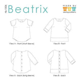 Made by rae-Beatrix Pattern-sewing pattern-gather here online