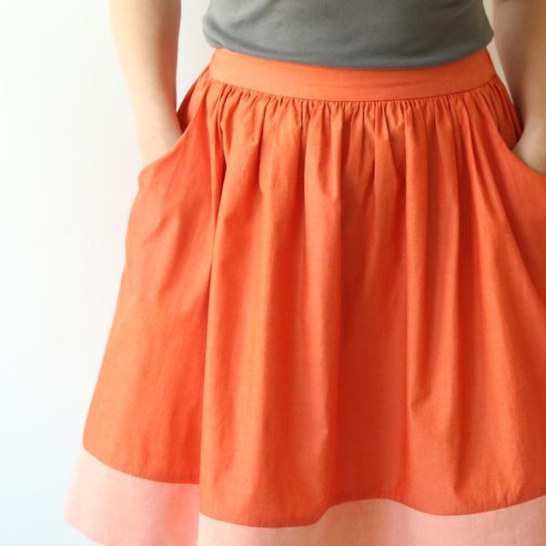 Made by rae-Cleo Skirt pattern-sewing pattern-gather here online