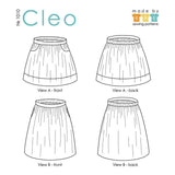 Made by rae-Cleo Skirt Pattern-sewing pattern-gather here online