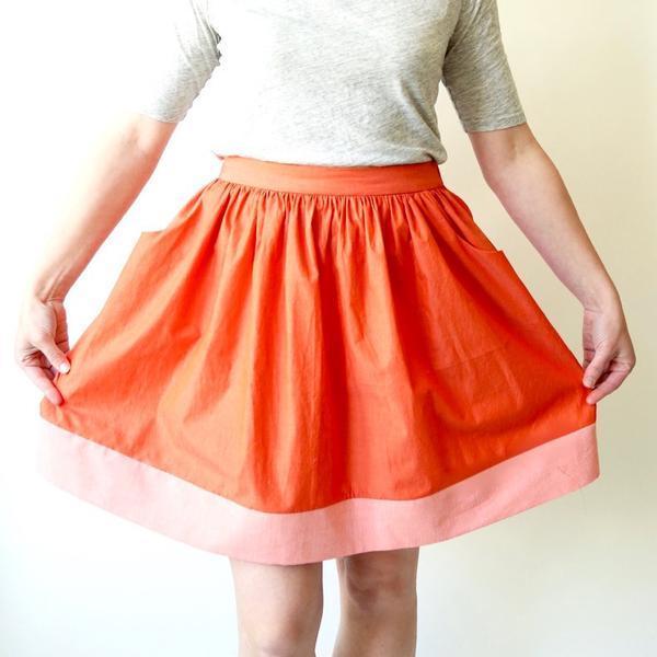 Made by rae-Cleo Skirt pattern-sewing pattern-gather here online