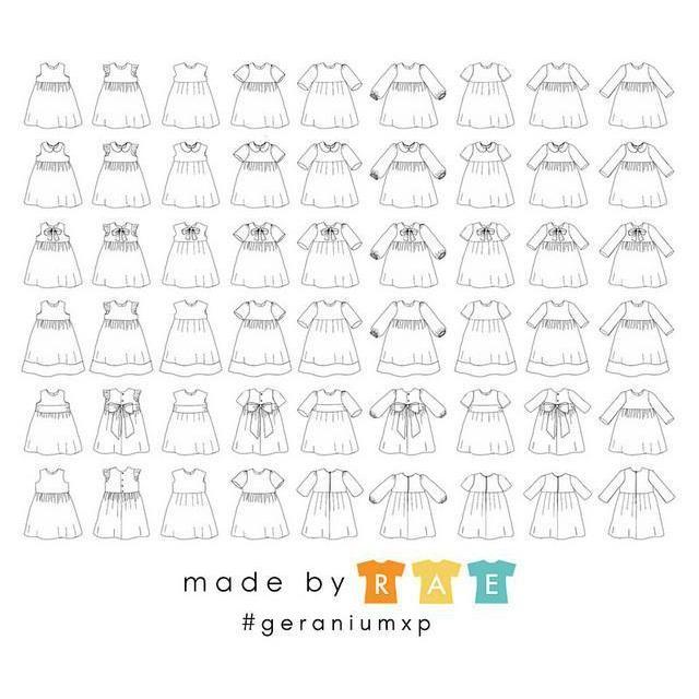 Made by rae-Geranium Expansion Pack-sewing pattern - kids-Default-gather here online