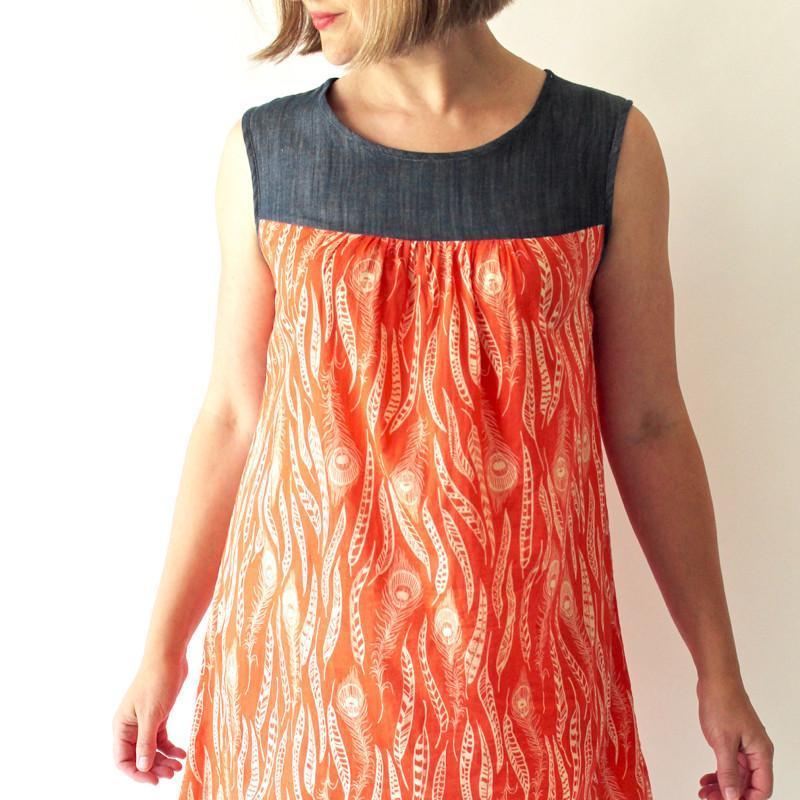 Made by rae-Ruby Dress & Top Pattern-sewing pattern-gather here online