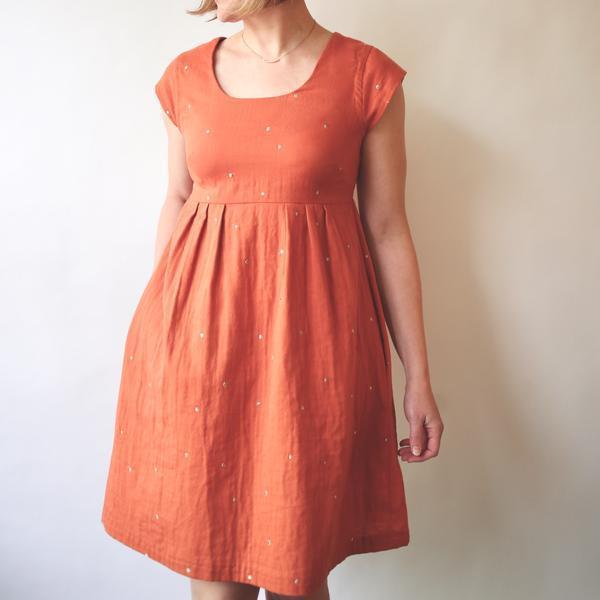 Made by rae-Trillium Dress pattern-sewing pattern-gather here online
