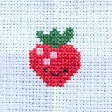 Marvling Bros-Kawaii Strawberry Mini Cross Stitch Kit in a Matchbox-xstitch kit-gather here online