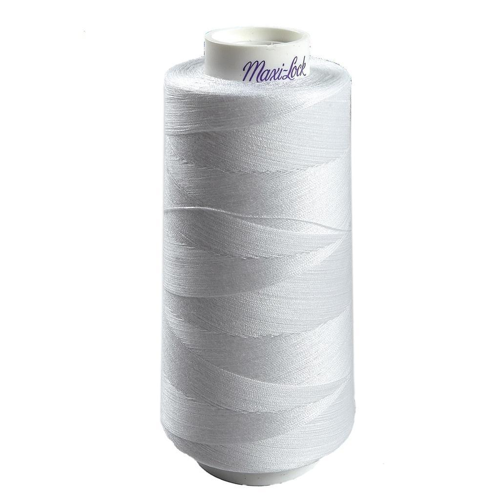 White Maxi-Lock Serger Thread
