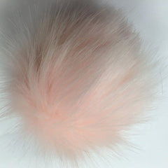 McPorter Farm-Faux Fox Fur Pompom - Pink-pompoms-gather here online