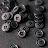 Merchant & Mills-Cotton Button 15mm (each)-button-Scuttle Black-gather here online