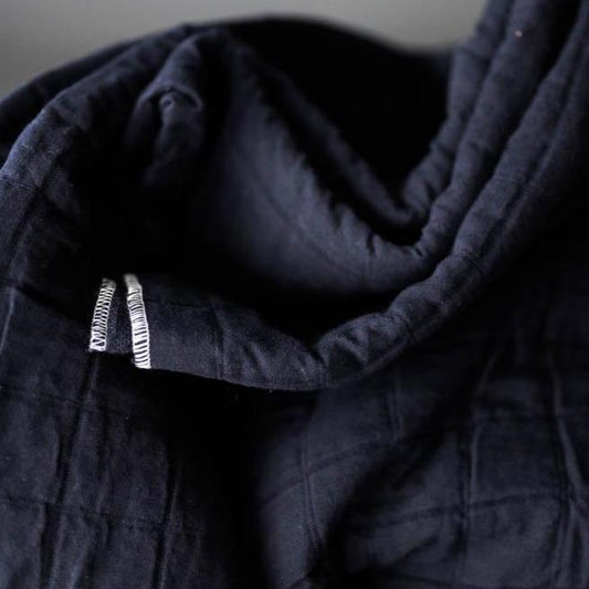 Merchant & Mills - Jacquard Square Cotton, Quink Indigo Blue - - gatherhereonline.com