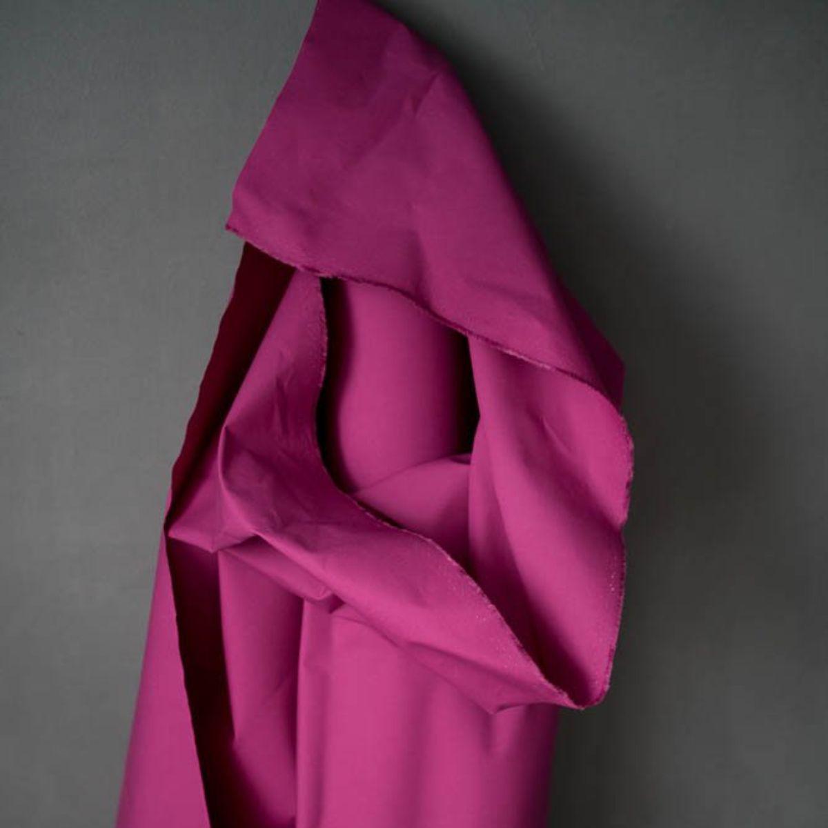 Merchant & Mills-Organic Dry Oilskin Magenta-fabric-gather here online