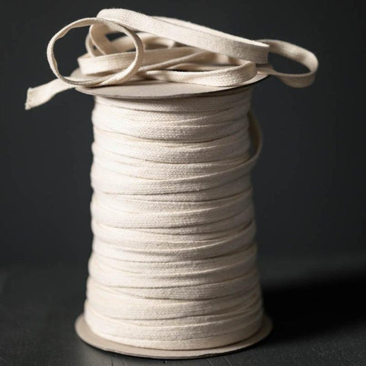 Merchant & Mills-Recycled Drawstring Webbing-10mm, Ecru-trim-gather here online