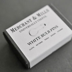 Merchant & Mills - White Bulb Pins - - gatherhereonline.com