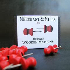 Merchant & Mills - Wood Map Pins - Default - gatherhereonline.com