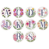Miniature Rhino-Floral Monogram Embroidery Kit, R - Rose-embroidery/xstitch kit-gather here online