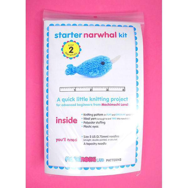 MochiMochi Land-Starter Narwhal Kit-knitting / crochet kit-gather here online