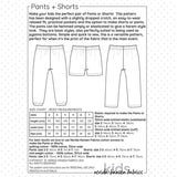 Nerida Hansen-Pants and Shorts Kids Sewing Pattern-sewing pattern-gather here online