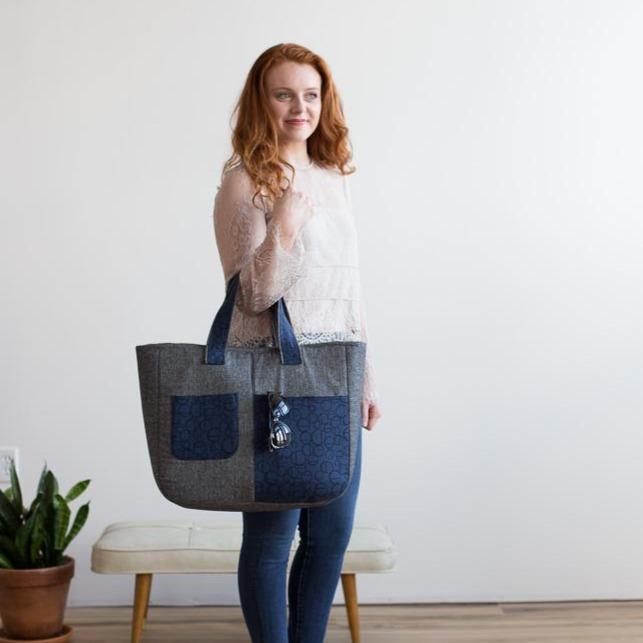 Noodlehead-Fika Tote Pattern-sewing pattern-gather here online