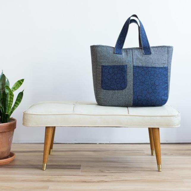 Noodlehead-Fika Tote Pattern-sewing pattern-gather here online