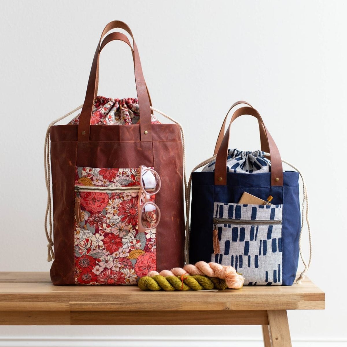 Noodlehead-Firefly Tote Pattern-sewing pattern-gather here online