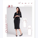 Named Clothing-Olivia Wrap Dress Pattern, Named Clothing-sewing pattern-gather here online