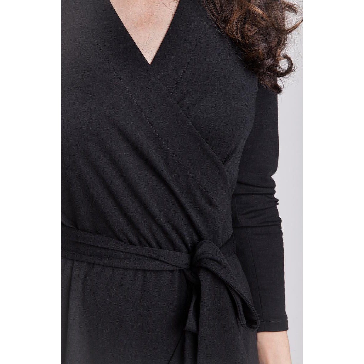olivia grey wrap dress Olivia Wrap Dress main image 0