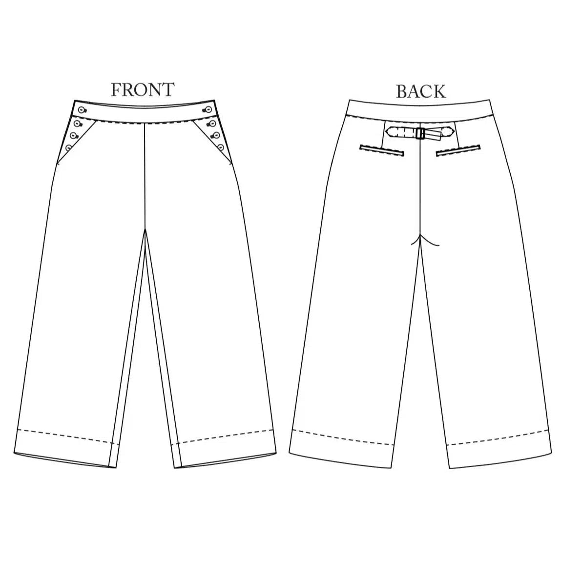 Merchant & Mills-Quinn Trousers Pattern-sewing pattern-gather here online