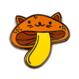 These Are Things-Cat Mushroom Enamel Pin-accessory-gather here online