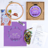 CozyBlue - Floral Mandala Embroidery Kit - Default - gatherhereonline.com