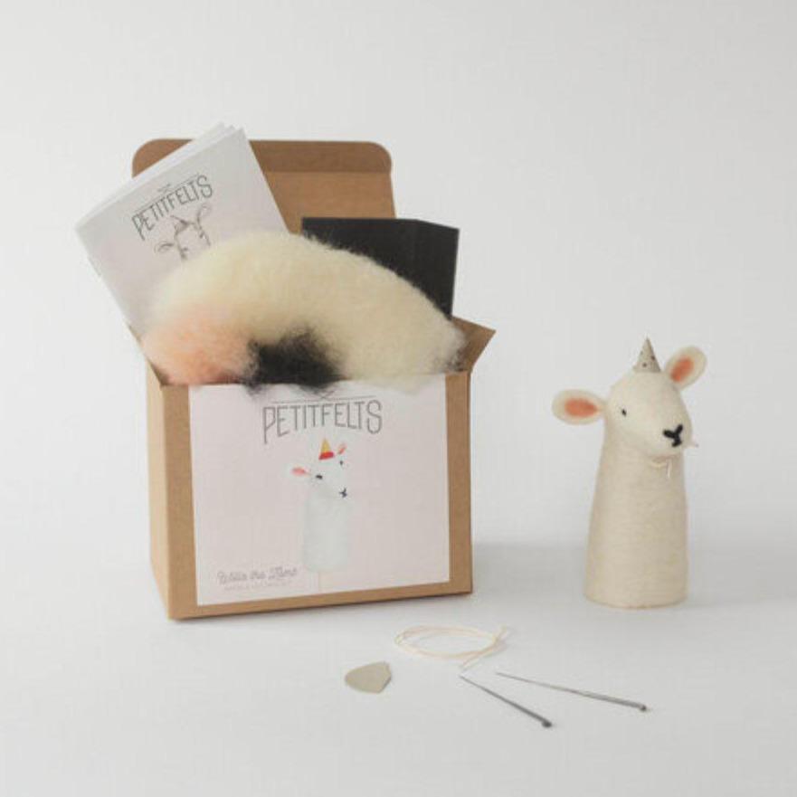 Petit Felt-Needle Felting Kit - Willa the Lamb-craft kit-gather here online