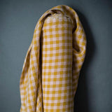 Merchant & Mills-Wes Check Laundered Linen-fabric-gather here online