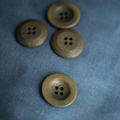 Merchant & Mills-Corozo Buttons 22mm (Each)-button-Khaki-gather here online